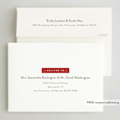 "Imprint" - Holiday Cards in Snow by Amy Kross - FREE Recipient Addressing
