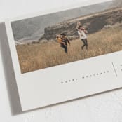 "Panoramic" - Holiday Cards in Charcoal by Leah Bisch - Detail