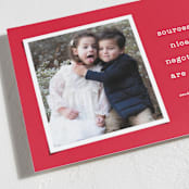 "Nice List negotiations" - Holiday Cards in Candy Cane by Lea Delaveris - Detail