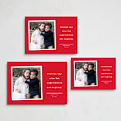 "Nice List negotiations" - Holiday Cards in Candy Cane by Lea Delaveris - Formats Available