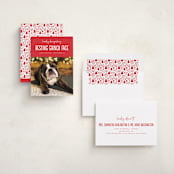 "Grinch Face" - Holiday Cards in Poinsettia by Erica Krystek - Assembled