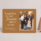 "Together is our favourite place" - Holiday Cards in Toffee by Creo Study - Front