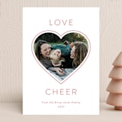 "Picture of Love" - Holiday Cards in Snow by Kim Dietrich Elam - Front