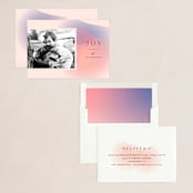 "Moda" - Holiday Cards in Blush by Carly Reed Walker - Assembled
