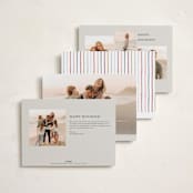 "Lit up" - Holiday Cards in Taupe by Stacey Meacham - Back of Card Options