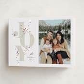 "Lit up" - Holiday Cards in Taupe by Stacey Meacham - Folded Card