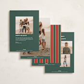 "Vintage Joy" - Holiday Cards in Onyx by Benita Crandall - Back of Card Options