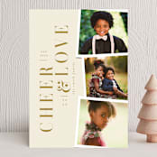 "Love&Joy" - Holiday Cards in Vanilla by Ana de Sousa - Front