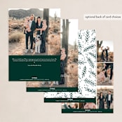 "Cherish Together" - Holiday Cards in Pine by Jessica Corliss - Back of Card Options