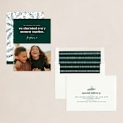 "Cherish Together" - Holiday Cards in Pine by Jessica Corliss - Assembled