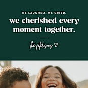 "Cherish Together" - Holiday Cards in Pine by Jessica Corliss - Detail