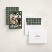 "Merry Christmas" - Holiday Cards in Spruce by Elsa Duncan - Assembled