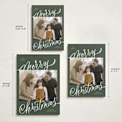 "Merry Christmas" - Holiday Cards in Spruce by Elsa Duncan - Formats Available