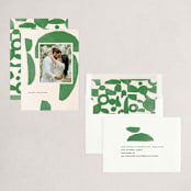 "abstraction" - Holiday Cards in Sage by Sumak Studio - Assembled