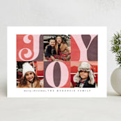 "Tripled Joy" - Holiday Cards in Sugar Plum by Brooke Chandler - Front