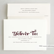 "Tripled Joy" - Holiday Cards in Sugar Plum by Brooke Chandler - FREE Recipient Addressing