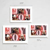 "Tripled Joy" - Holiday Cards in Sugar Plum by Brooke Chandler - Formats Available