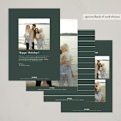 "We Moved" - Holiday Cards in Evergreen by Angela Garrick - Back of Card Options