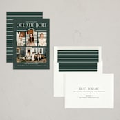 "We Moved" - Holiday Cards in Evergreen by Angela Garrick - Assembled