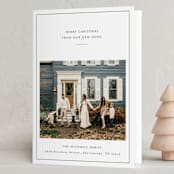 "Classic Home" - Holiday Cards in Pine by Jennifer Lew - Folded Card