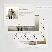 "Two Tone" - Holiday Cards in Cream by Ani Somi - Back of Card