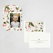 "Berry Christmas" - Holiday Cards in Cranberry by Lindsay Megahed - Assembled