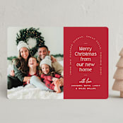 "Address Arch" - Holiday Cards in Cardinal by Owl and Toad - Front