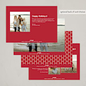 "Address Arch" - Holiday Cards in Cardinal by Owl and Toad - Back of Card Options