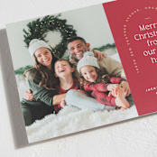 "Address Arch" - Holiday Cards in Cardinal by Owl and Toad - Detail