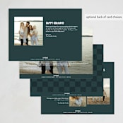 "Our Pack to Yours" - Holiday Cards in Blue Spruce by Brooke Chandler - Back of Card Options