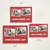 "Unfiltered Joy" - Holiday Cards in Pomegranate by Erica Krystek - Formats Available