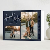 "signature frames" - Holiday Cards in Night Sky by JoAnn Jinks - Folded Card