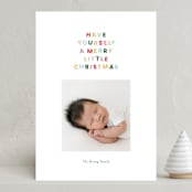 "tilted letters" - Holiday Cards in Rainbow by Ellen Schlegelmilch - Front