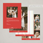 "tilted letters" - Holiday Cards in Rainbow by Ellen Schlegelmilch - Back of Card