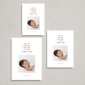 "tilted letters" - Holiday Cards in Rainbow by Ellen Schlegelmilch - Formats Available