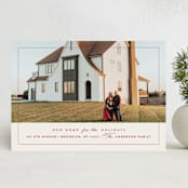 "Home Sweet Home" - Holiday Cards in Candy cane by Julie Murray - Front