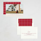 "Home Sweet Home" - Holiday Cards in Candy cane by Julie Murray - Assembled