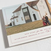 "Home Sweet Home" - Holiday Cards in Candy cane by Julie Murray - Detail