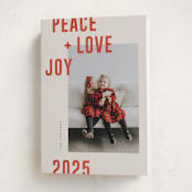"Modern Winter" - Holiday Cards in Holly Berry by Michelle Taylor - Folded Card