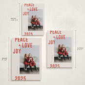 "Modern Winter" - Holiday Cards in Holly Berry by Michelle Taylor - Formats Available