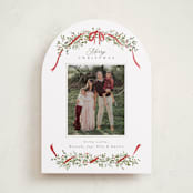 "Boughs of Pine" - Holiday Cards in Holly by Everett Paper Goods - Front