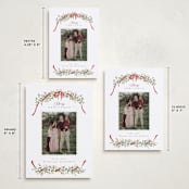 "Boughs of Pine" - Holiday Cards in Holly by Everett Paper Goods - Formats Available
