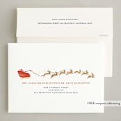 "Rockin' around the world" - Holiday Cards in Eucalyptus by Sarah Knight - FREE Recipient Addressing
