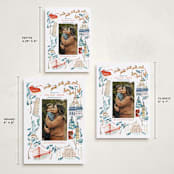 "Rockin' around the world" - Holiday Cards in Eucalyptus by Sarah Knight - Formats Available