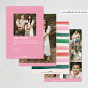 "Candy" - Holiday Cards in Candy by Elly - Back of Card Options