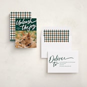"Unleash the Joy" - Holiday Cards in Evergreen by Erin German - Assembled