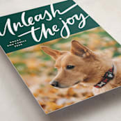 "Unleash the Joy" - Holiday Cards in Evergreen by Erin German - Detail