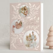 "Delicate Botanicals" - Holiday Cards in Cuddle by Erin German - Folded Card