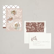"Delicate Botanicals" - Holiday Cards in Cuddle by Erin German - Assembled