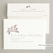 "Delicate Botanicals" - Holiday Cards in Cuddle by Erin German - FREE Recipient Addressing